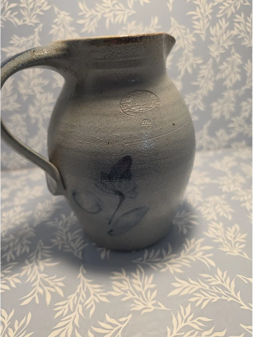 1994 Rockdale Stoneware Pitcher Edgerton, Wi. Community School 